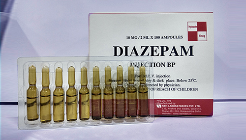 Diazepam injection brand name in india